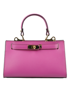 Ružová kožená talianska kabelka Anita Fuxia NovaKabelka.sk