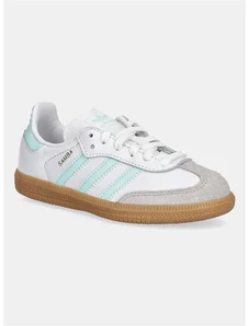 Kožené tenisky adidas Originals SAMBA OG tyrkysová farba, JP5485