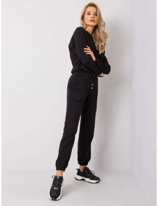 BASIC Čierne dámske tepláky RV-DR-6120.03P-black