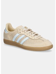 Tenisky adidas Originals Samba OG dámske, béžová farba, JR8168