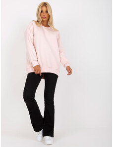 BASIC Svetloružová oversize mikina EM-BL-623.06-light pink