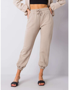 RUE PARIS Béžové voľnejšie nohavice RV-DR-6120.03P-beige
