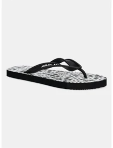 Šľapky Armani Exchange čierna farba, XUQ002 XV676 N814
