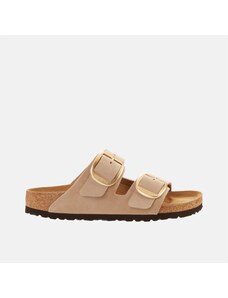Birkenstock Béžové Regular Šľapky Arizona Big Buckle Nubuk Leather
