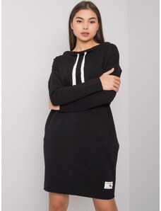 RELEVANCE Čierne dámske mikinové šaty RV-SK-7160.43P-black