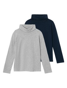 NAME IT Tričko 'Viggo' námornícka modrá / sivá melírovaná