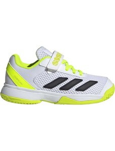 adidas COURTFLASH K COMFORT CLOSURE Detská tenisová obuv, biela, veľkosť 32