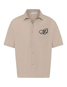 travis scott cactus jack x jordan button down shirt khaki