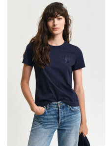 TRIČKO GANT REG TONAL SHIELD SS T-SHIRT EVENING BLUE