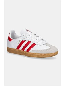 Detské tenisky adidas Originals SAMBA OG biela farba, JQ2833