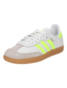 ADIDAS ORIGINALS Tenisky 'SAMBA' sivá / neónovo zelená / šedobiela