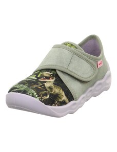 SUPERFIT Papuče 'BUBBLE' hnedá / zelená / pastelovo zelená / tmavozelená