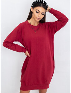 BASIC Dámske červené šaty RV-TU-5184.93P-burgundy