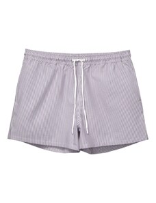 Pull&Bear Plavecké šortky fialová / biela