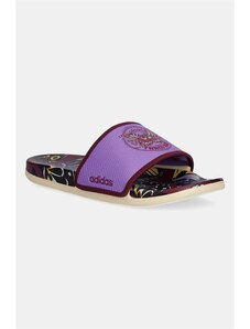 Šľapky adidas bordová farba, JQ1250