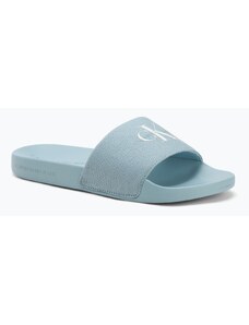 Dámske šľapky Calvin Klein YW0YW01835 Slide Monogram Wn triple cloud blue