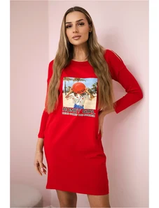 Kesi Honey girl red print dress