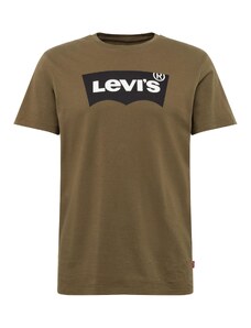 LEVI'S  Tričko 'Housemark Graphic T-Shirt' olivová / čierna / biela