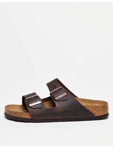 Birkenstock Unisex Arizona sandals in habana brown oiled leather
