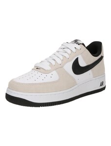 Nike Sportswear Nízke tenisky 'AIR FORCE 1 '07 LV8' krémová / čierna / biela