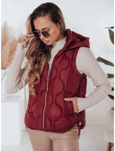 Dámska prešívaná vesta s kapucňou MISSVEST Dstreet TY5017