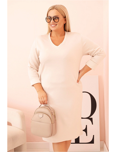 Kesi Dámske šaty Plus Size 21548 s výstrihom do V