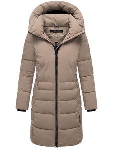 NAVAHOO Zimný kabát 'Mondnebel XIV' mokka / čierna