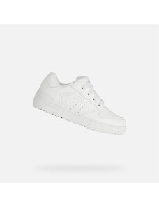 White Girls Geox Washiba Sneakers - Girls