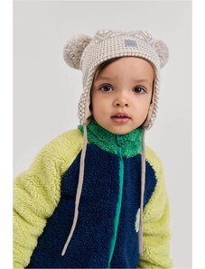 Detská vlnená čiapka Reima Kuuru hnedá farba, 5300215B