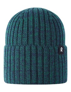 Detská čiapka s prímesou vlny Reima Villaisa zelená farba, 5300282B