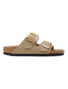 Kožené šľapky Birkenstock Boston Big Buckle béžová farba, 1030395