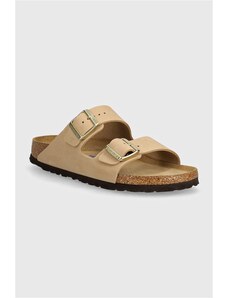 Nubukové šľapky Birkenstock Arizona SFB béžová farba, 1019016