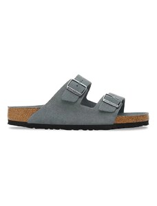 Semišové šľapky Birkenstock Arizona šedá farba, 1030912