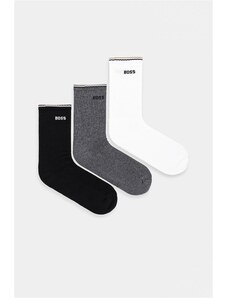 Ponožky BOSS 3-pak 3P QS Rib Stripe CC