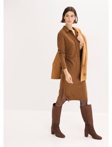 bonprix Košeľové šaty z Punto di Roma, farba hnedá