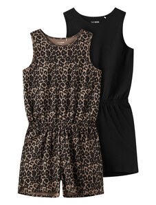 TWO SOON Overal hnedá / svetlohnedá / čierna