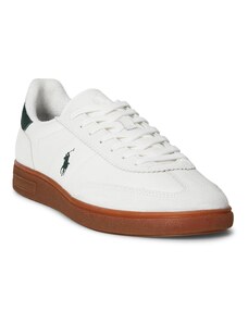 Polo Ralph Lauren Nízke tenisky 'BEDFORD' tmavozelená / šedobiela