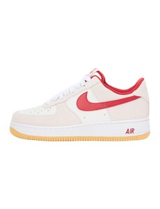 Nike Sportswear Nízke tenisky 'AIR FORCE 1 '07 LV8' červená / biela / biela ako vlna