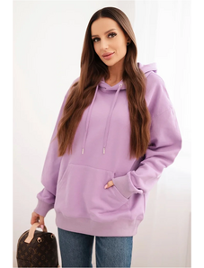 Kesi Dámska mikina s kapucňou a klokaním vreckom z bavlny camelová