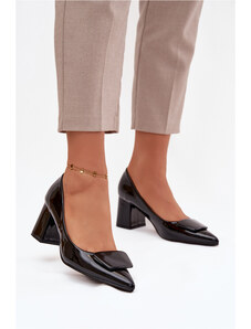 Boto Čierne lodičky s ozdobou Isoline