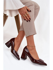 Boto Dámske lodičky z eko kože s ozdobou