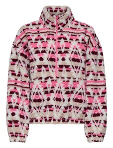 ONLY Sveter 'ONLJANNE' krémová / černicová / ružová