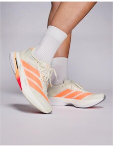 adidas performance adidas Running Adizero Boston 13 trainers in orange-White