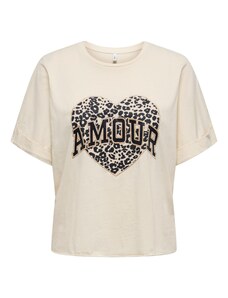 ONLY Tričko 'ONLLUCY' nebielená / zlatá / čierna