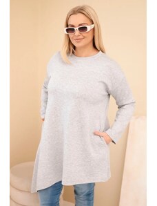 Kesi Dámska dlhá mikina Plus Size s voľným strihom
