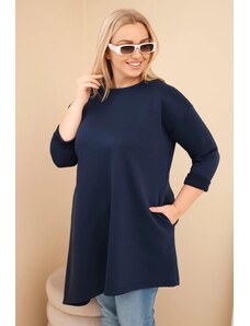 Kesi Dámska dlhá mikina Plus Size s voľným strihom