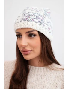 Kesi Dámska zimná čiapka s dekoratívnymi kryštálmi