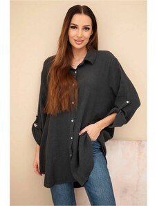 Fashionweek Košeľová blúzka z ľahkej a príjemnej bavlny K65622