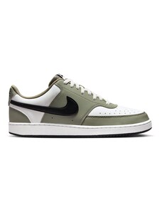Nike Court Vision Low Mens Shoes SUMMIT WHITE/BLACK-SILVER SAGE