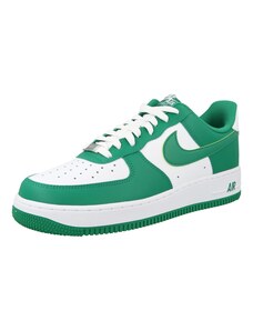 Nike Sportswear Nízke tenisky 'Air Force 1 '07' tmavozelená / biela